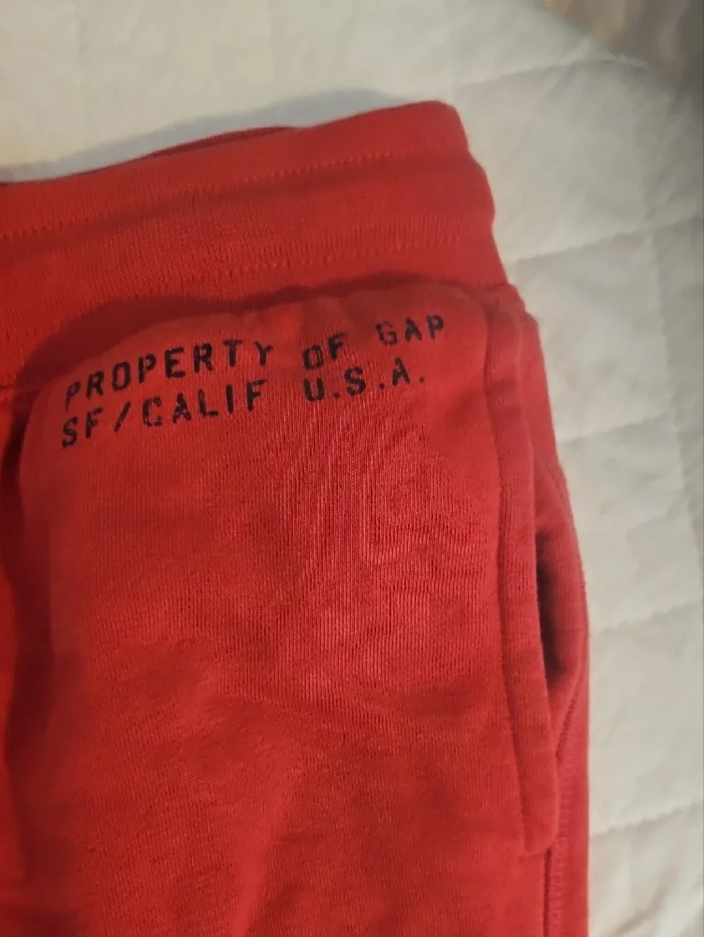Boys Sz12 Gap Red Casual Drawstring Shorts